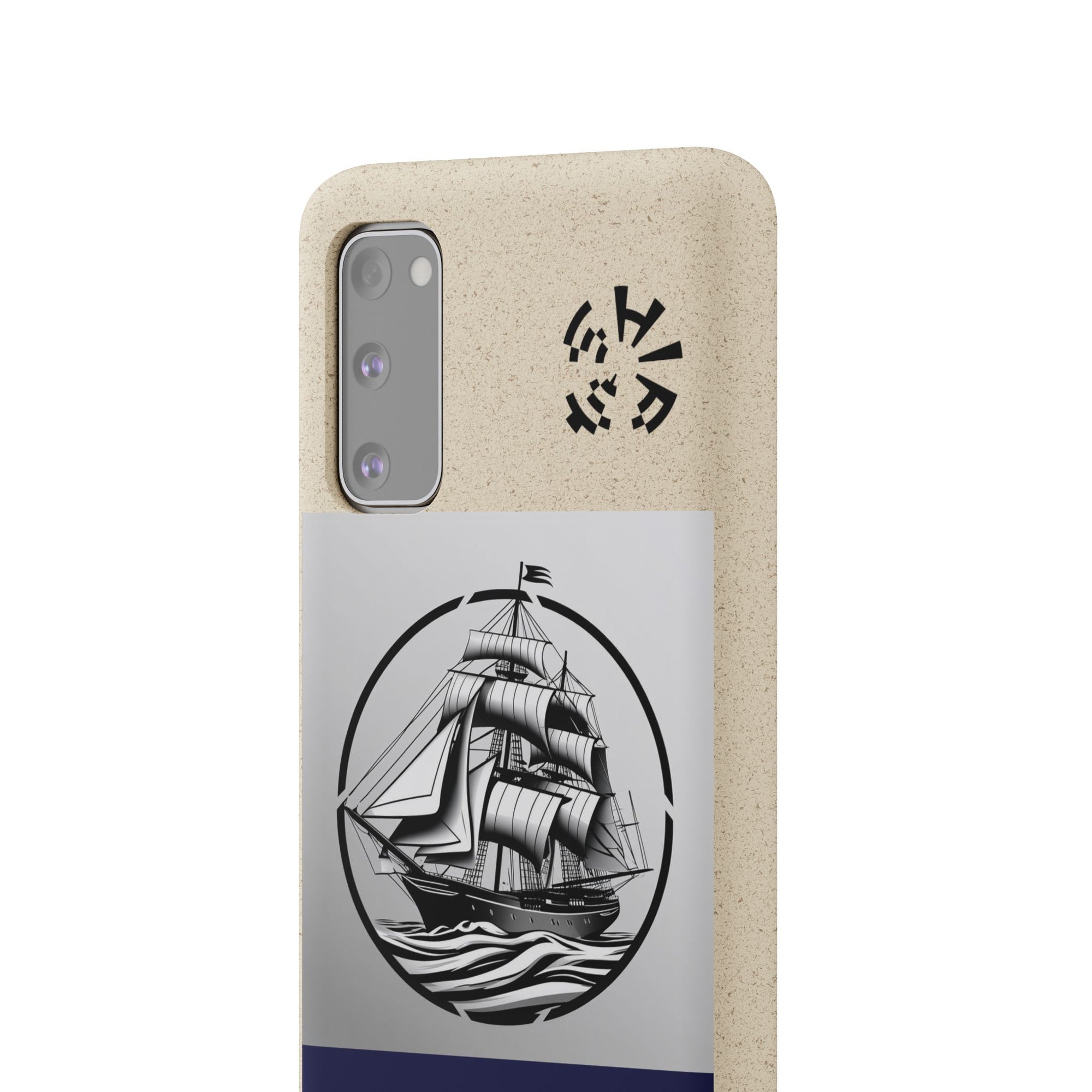 Biodegradable $SHIP Phone Case with Nautical Design - Eco-Friendly Gift for Sailors, Motivational Decor, Unique Present for Sea Lovers