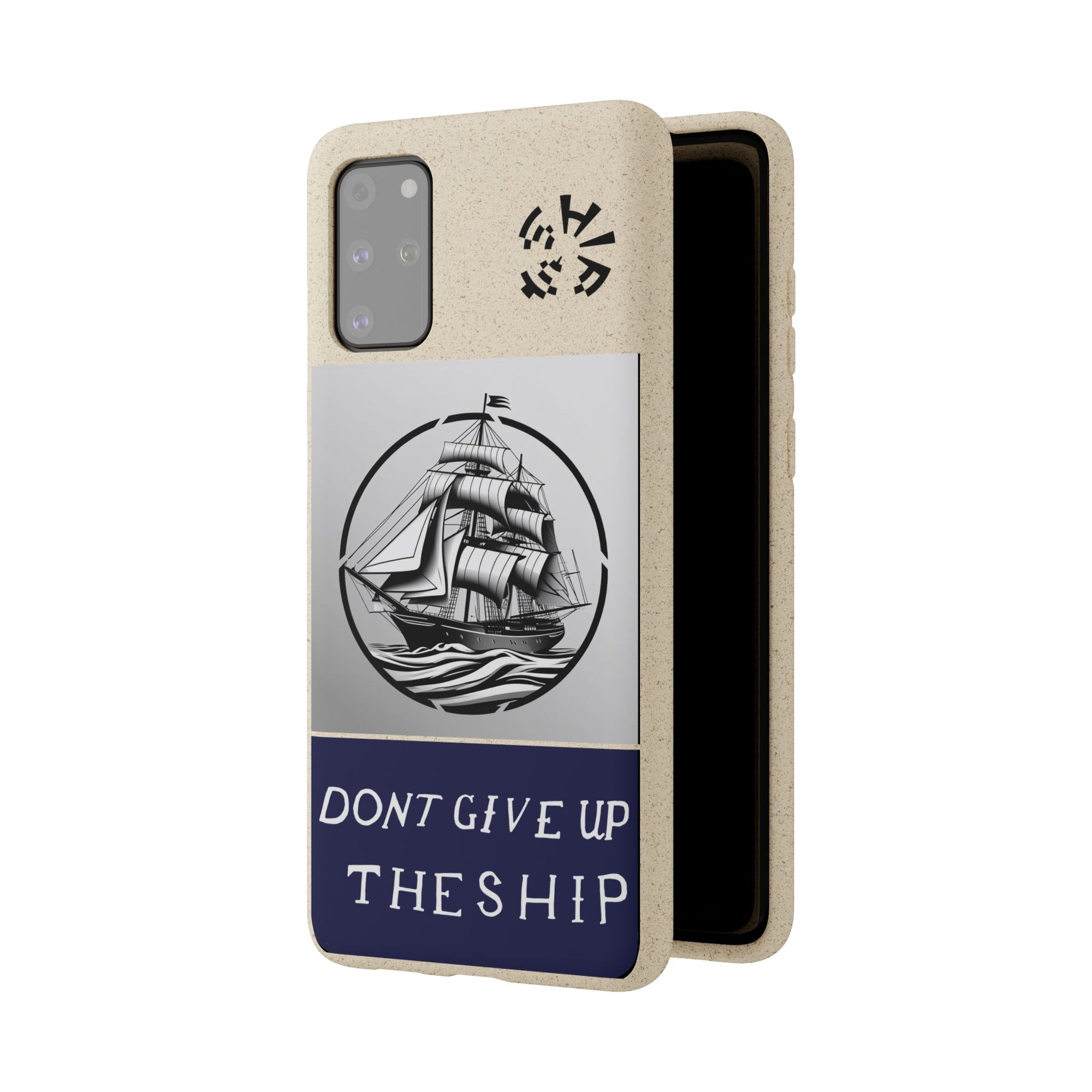 Biodegradable $SHIP Phone Case with Nautical Design - Eco-Friendly Gift for Sailors, Motivational Decor, Unique Present for Sea Lovers