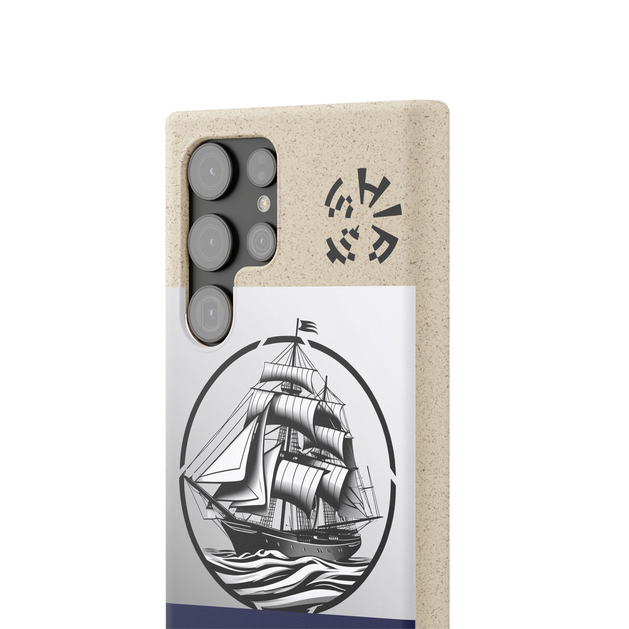 Biodegradable $SHIP Phone Case with Nautical Design - Eco-Friendly Gift for Sailors, Motivational Decor, Unique Present for Sea Lovers