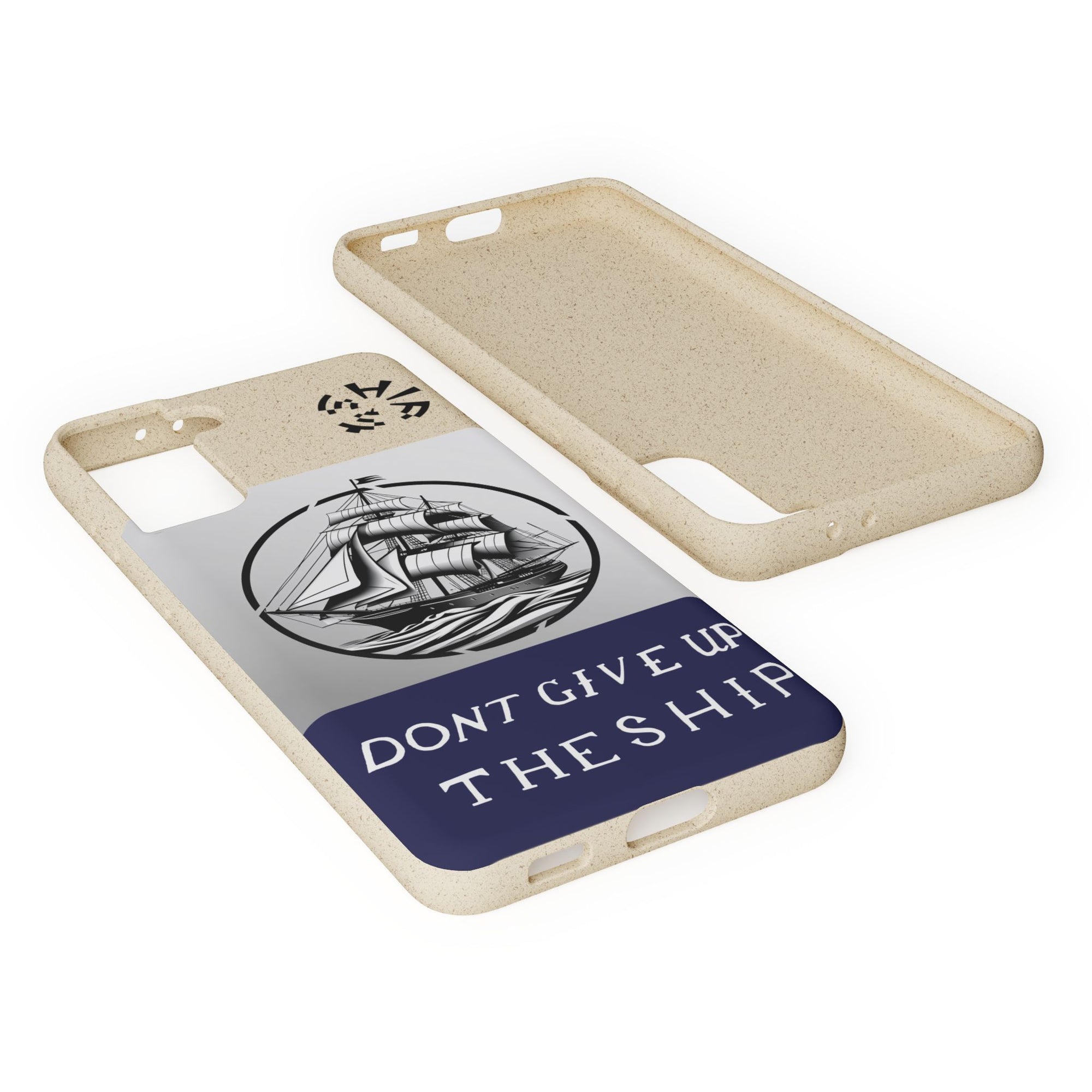 Biodegradable $SHIP Phone Case with Nautical Design - Eco-Friendly Gift for Sailors, Motivational Decor, Unique Present for Sea Lovers