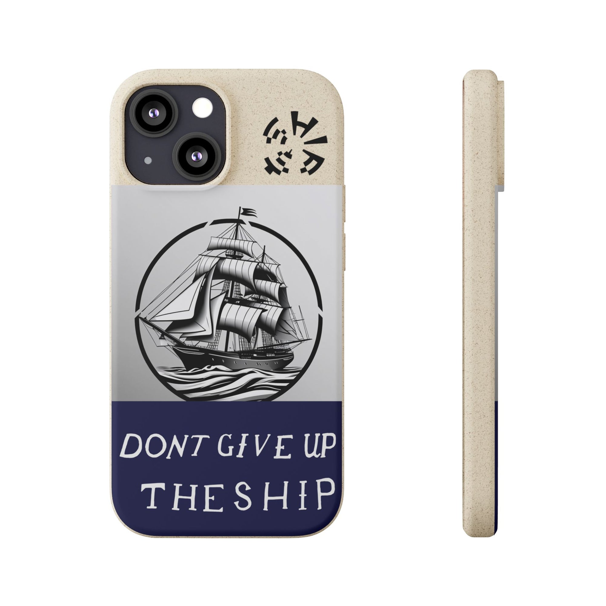Biodegradable $SHIP Phone Case with Nautical Design - Eco-Friendly Gift for Sailors, Motivational Decor, Unique Present for Sea Lovers