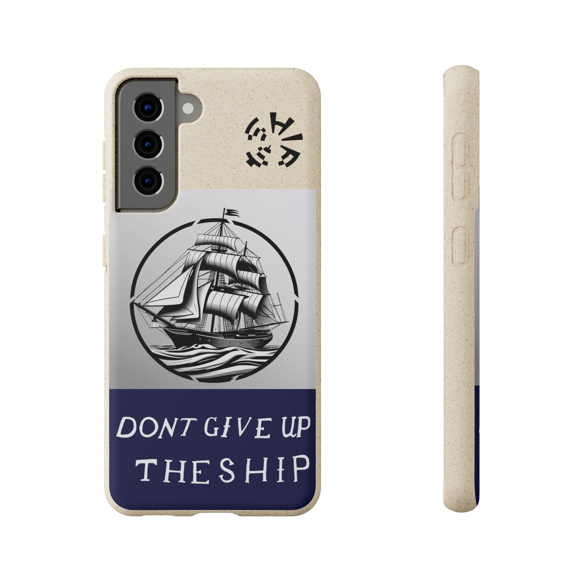 Biodegradable $SHIP Phone Case with Nautical Design - Eco-Friendly Gift for Sailors, Motivational Decor, Unique Present for Sea Lovers