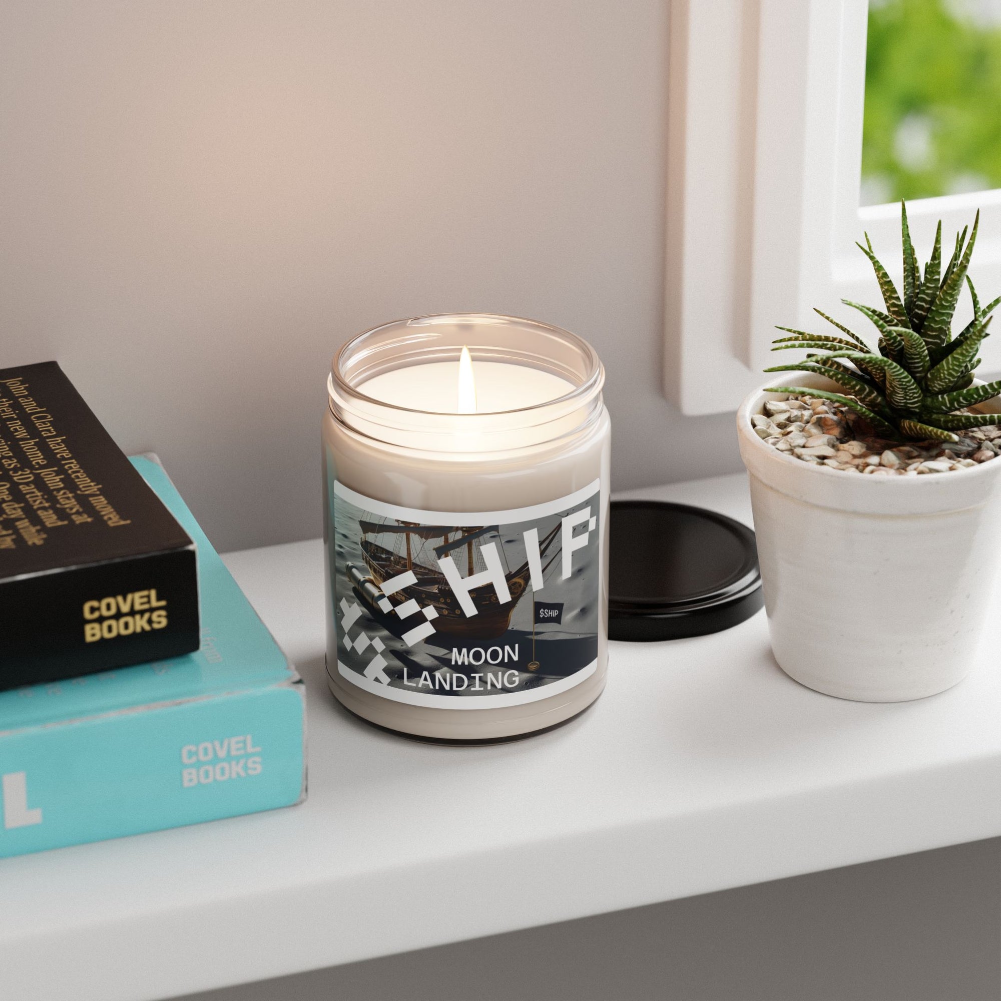 $SHIP Genesis Moon Landing Candle