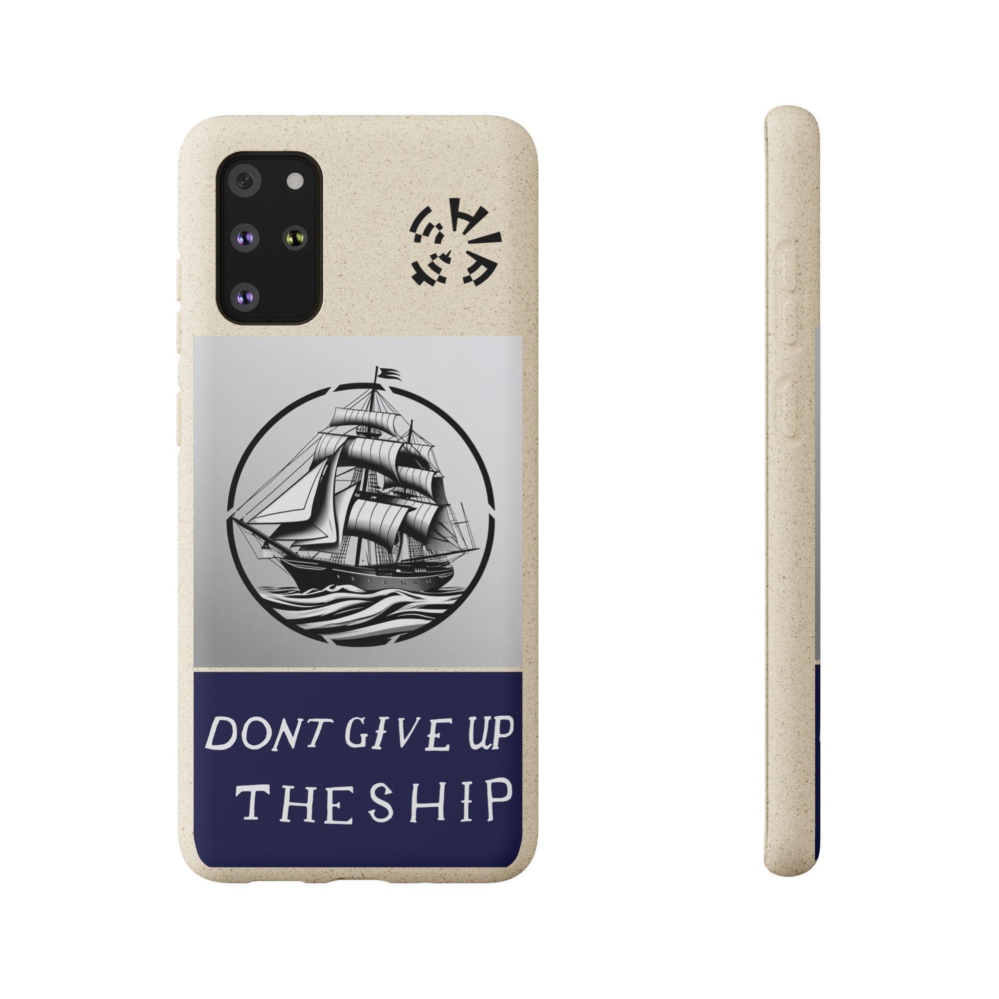 Biodegradable $SHIP Phone Case with Nautical Design - Eco-Friendly Gift for Sailors, Motivational Decor, Unique Present for Sea Lovers