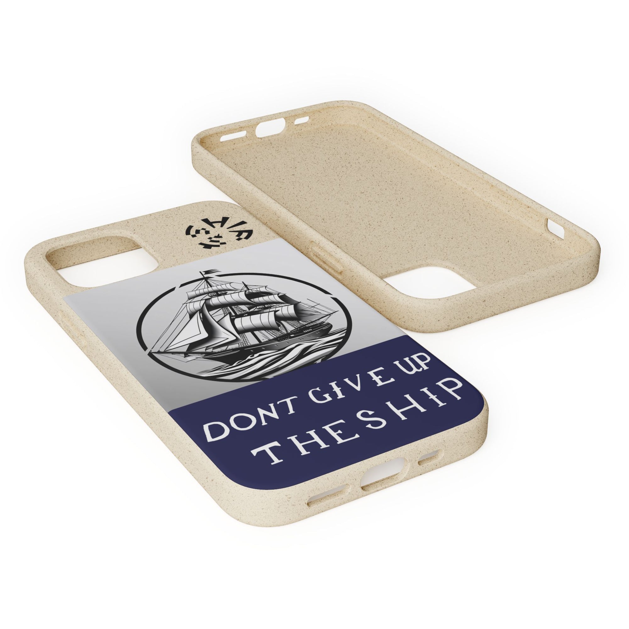 Biodegradable $SHIP Phone Case with Nautical Design - Eco-Friendly Gift for Sailors, Motivational Decor, Unique Present for Sea Lovers