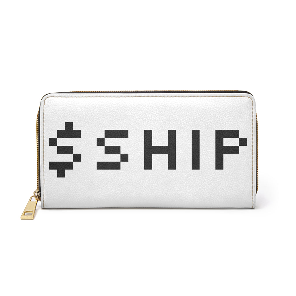 $SHIP Zipper Vegan Wallet