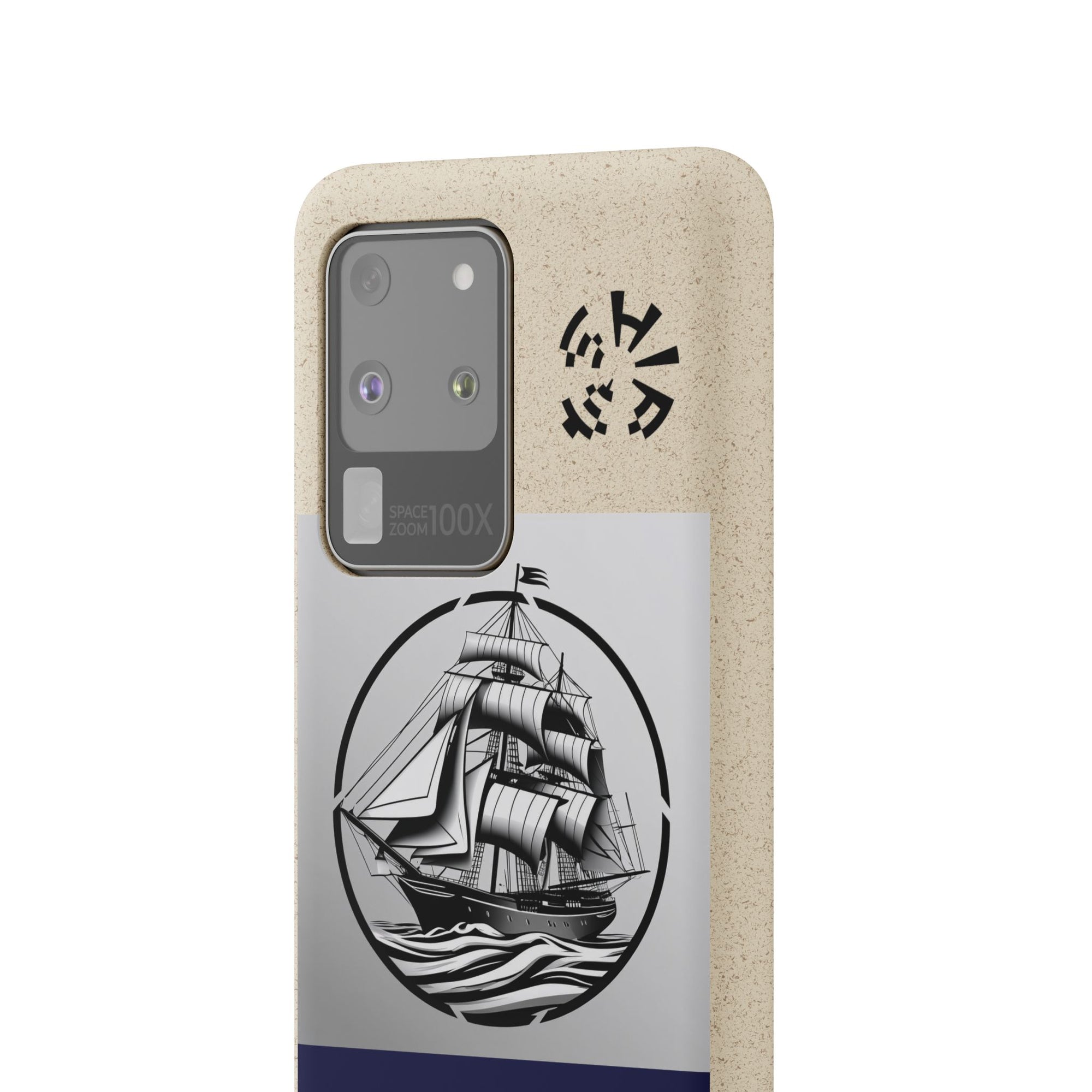 Biodegradable $SHIP Phone Case with Nautical Design - Eco-Friendly Gift for Sailors, Motivational Decor, Unique Present for Sea Lovers