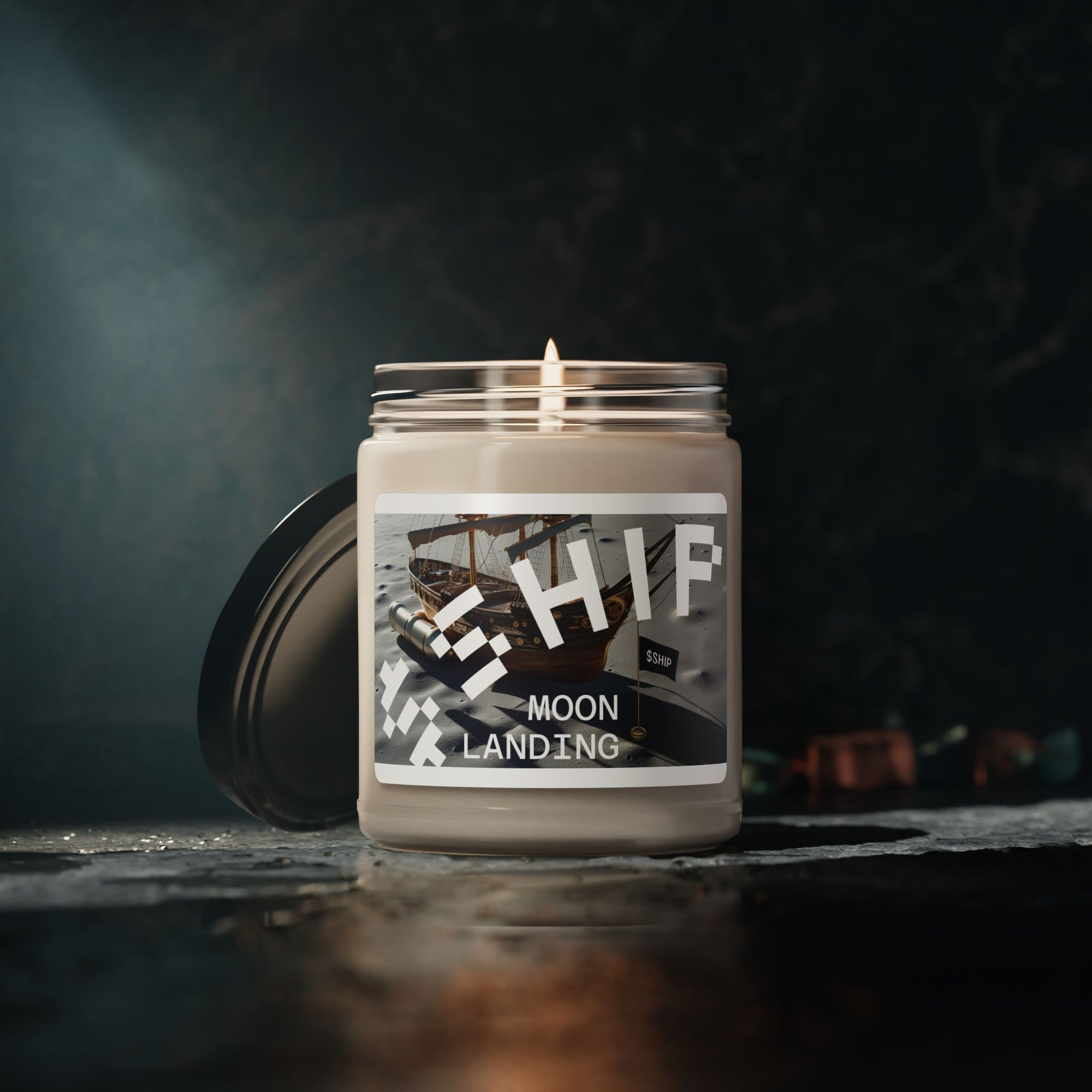 $SHIP Genesis Moon Landing Candle
