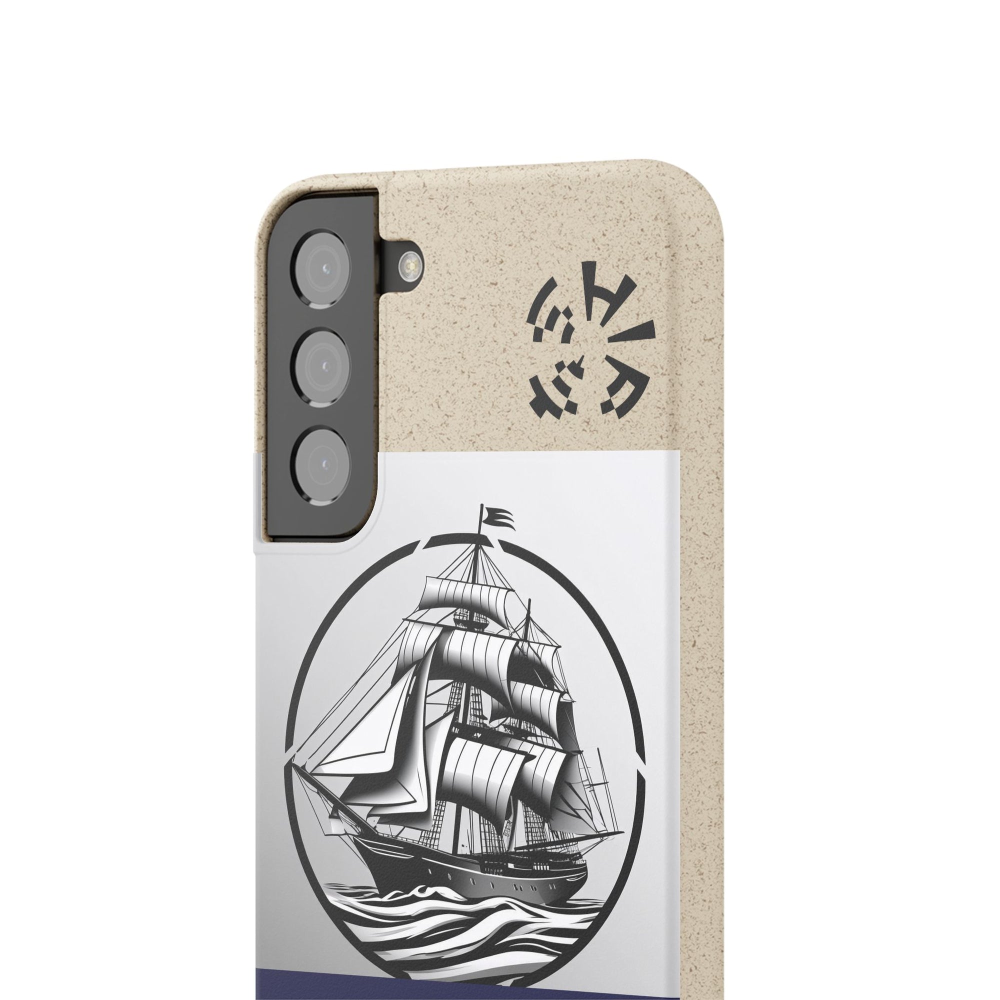 Biodegradable $SHIP Phone Case with Nautical Design - Eco-Friendly Gift for Sailors, Motivational Decor, Unique Present for Sea Lovers