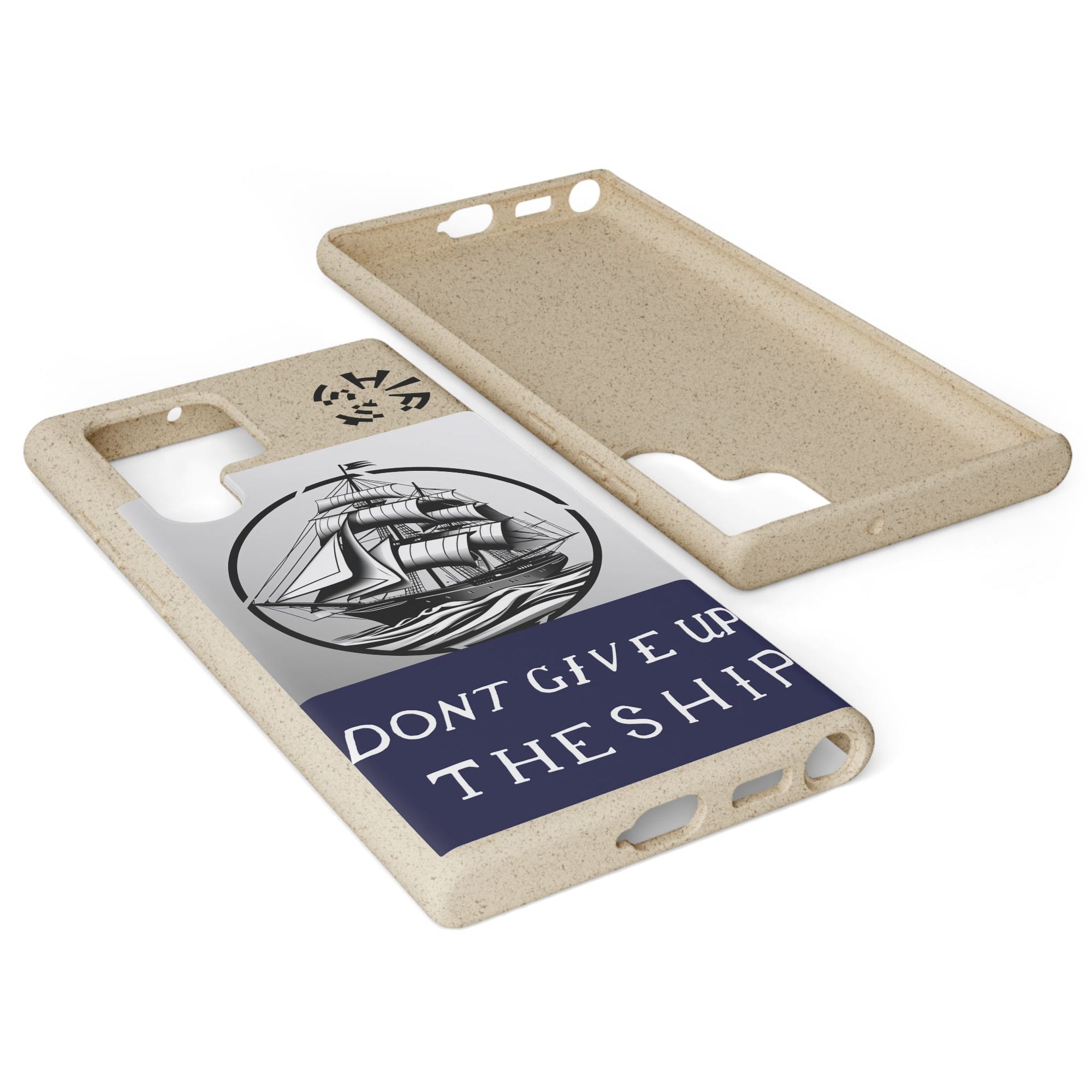 Biodegradable $SHIP Phone Case with Nautical Design - Eco-Friendly Gift for Sailors, Motivational Decor, Unique Present for Sea Lovers