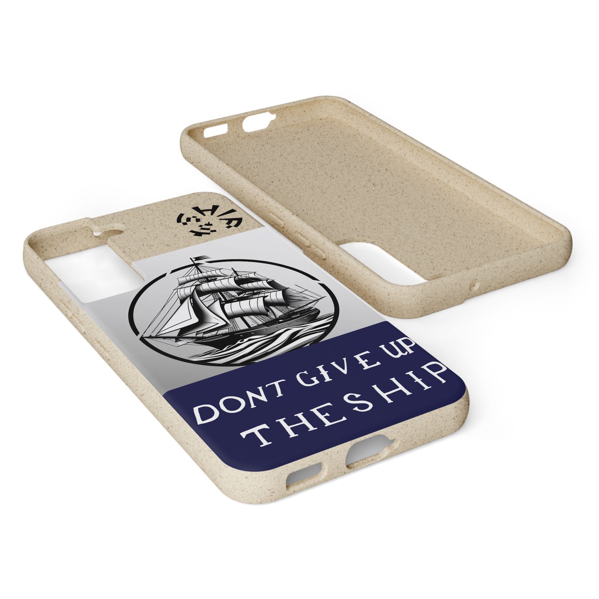 Biodegradable $SHIP Phone Case with Nautical Design - Eco-Friendly Gift for Sailors, Motivational Decor, Unique Present for Sea Lovers