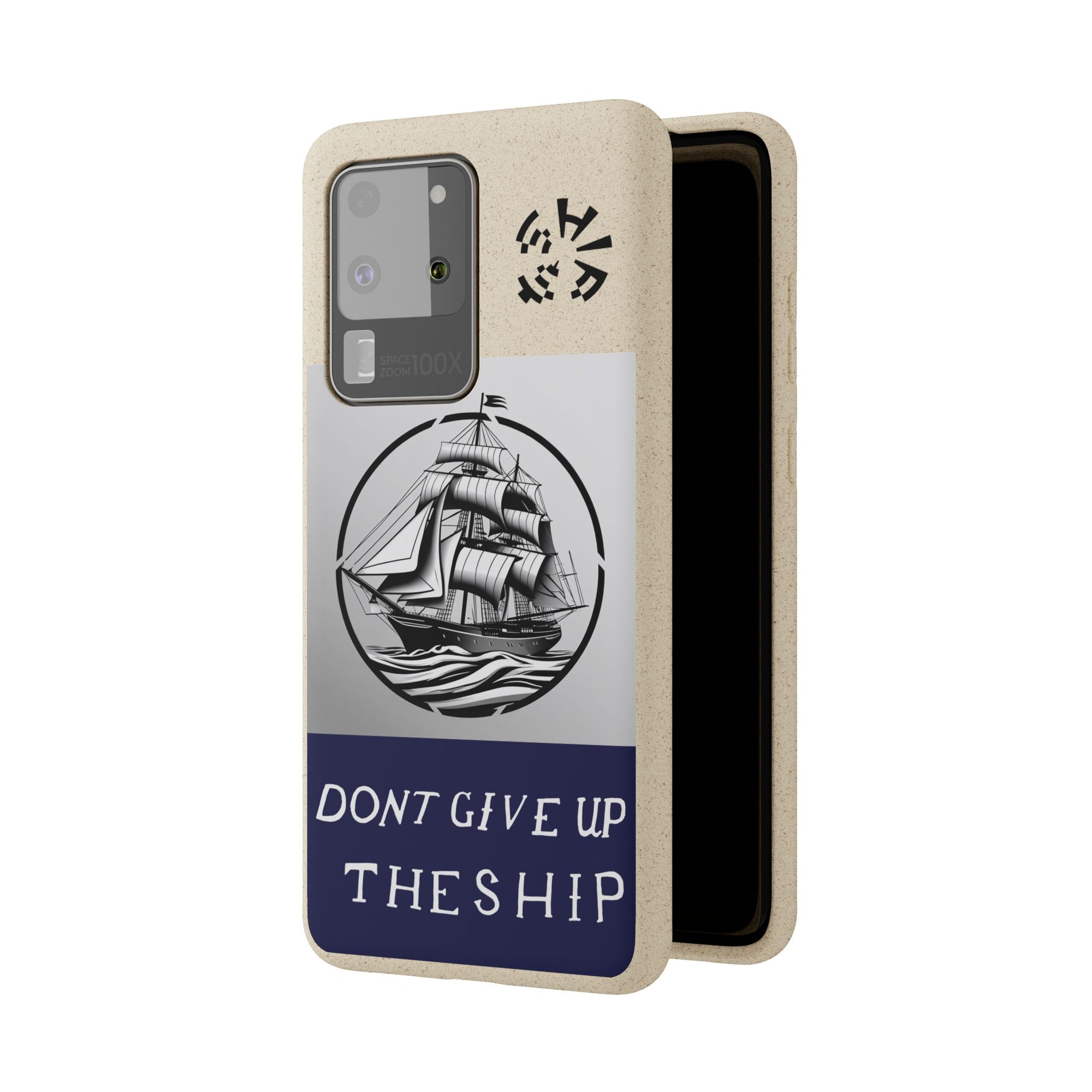 Biodegradable $SHIP Phone Case with Nautical Design - Eco-Friendly Gift for Sailors, Motivational Decor, Unique Present for Sea Lovers