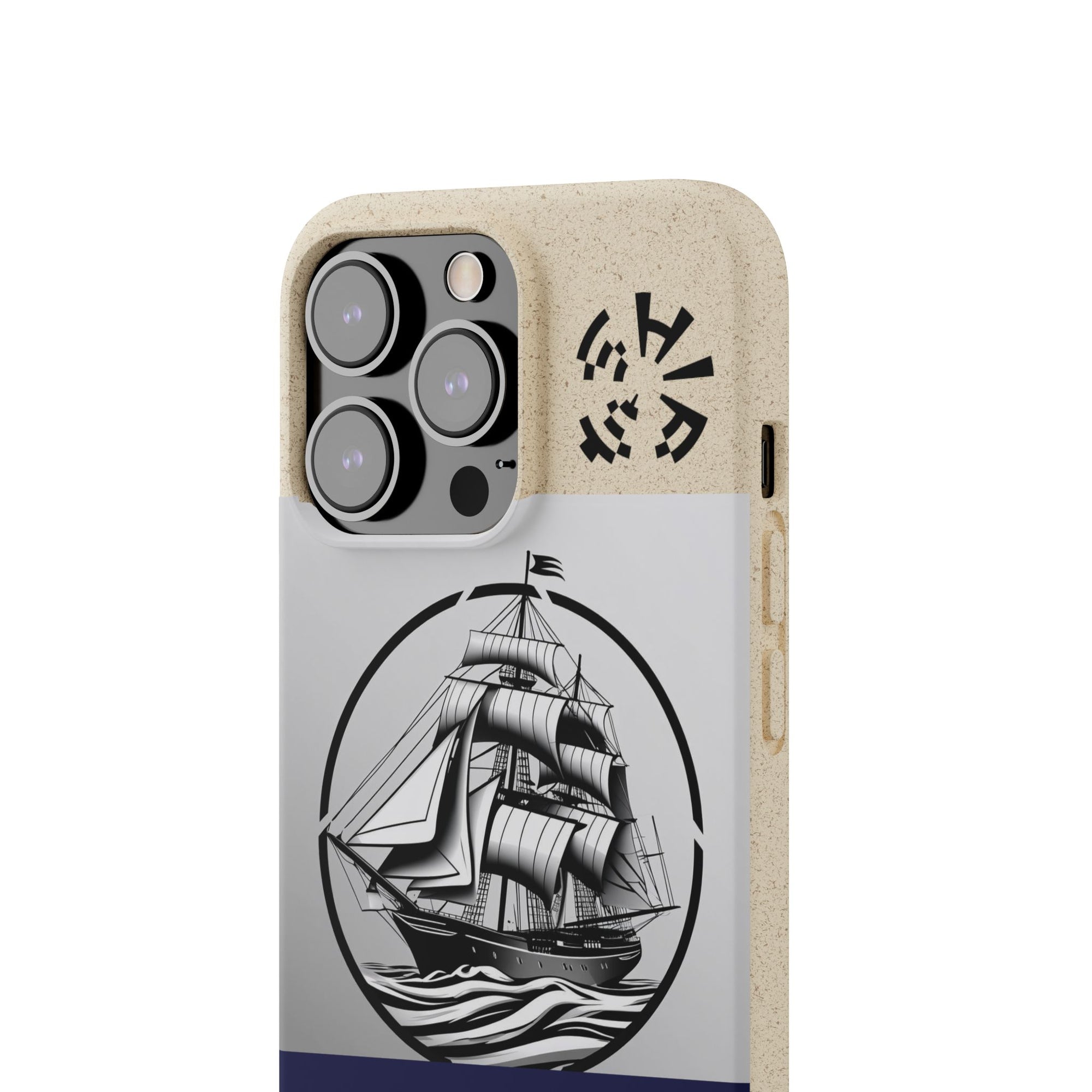 Biodegradable $SHIP Phone Case with Nautical Design - Eco-Friendly Gift for Sailors, Motivational Decor, Unique Present for Sea Lovers