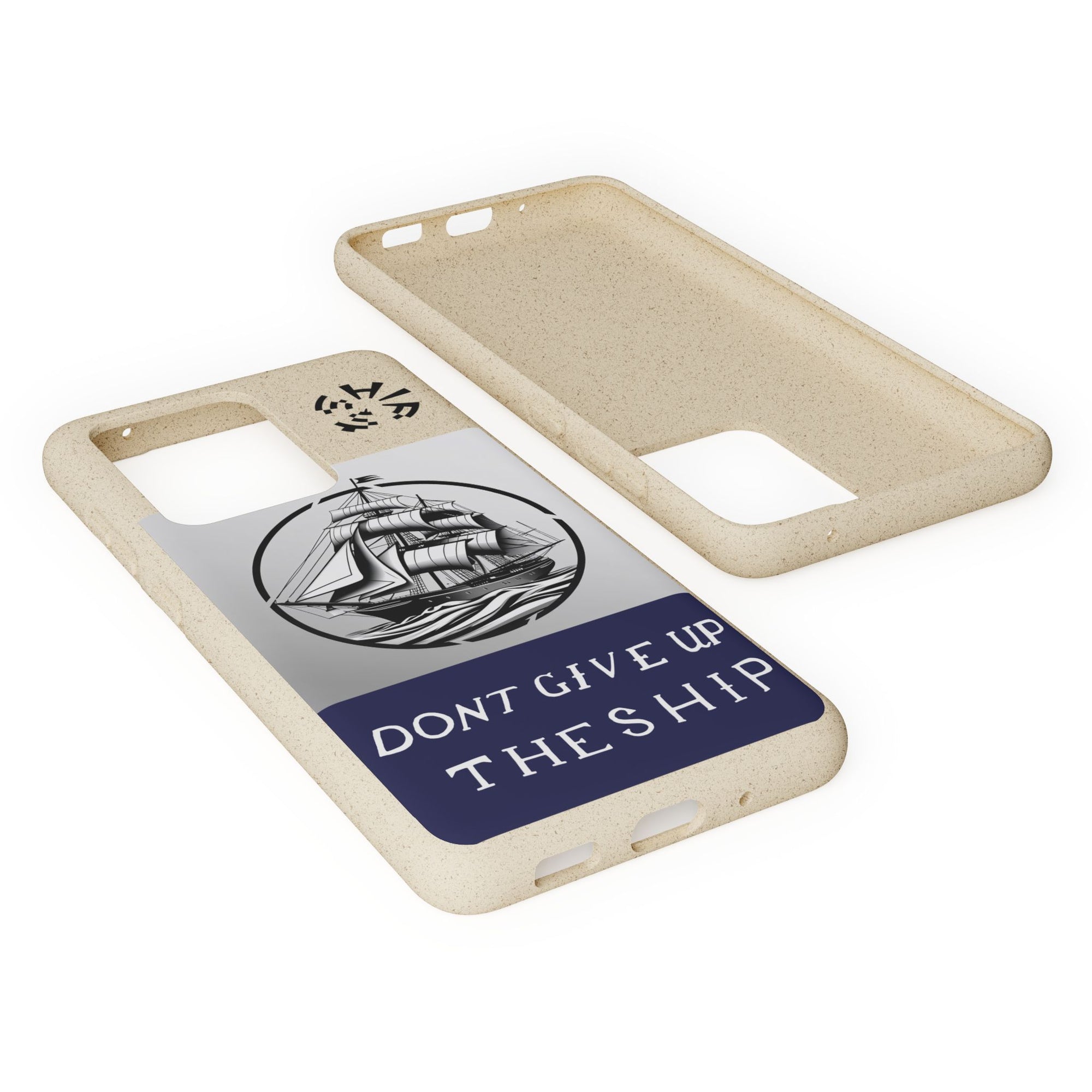Biodegradable $SHIP Phone Case with Nautical Design - Eco-Friendly Gift for Sailors, Motivational Decor, Unique Present for Sea Lovers