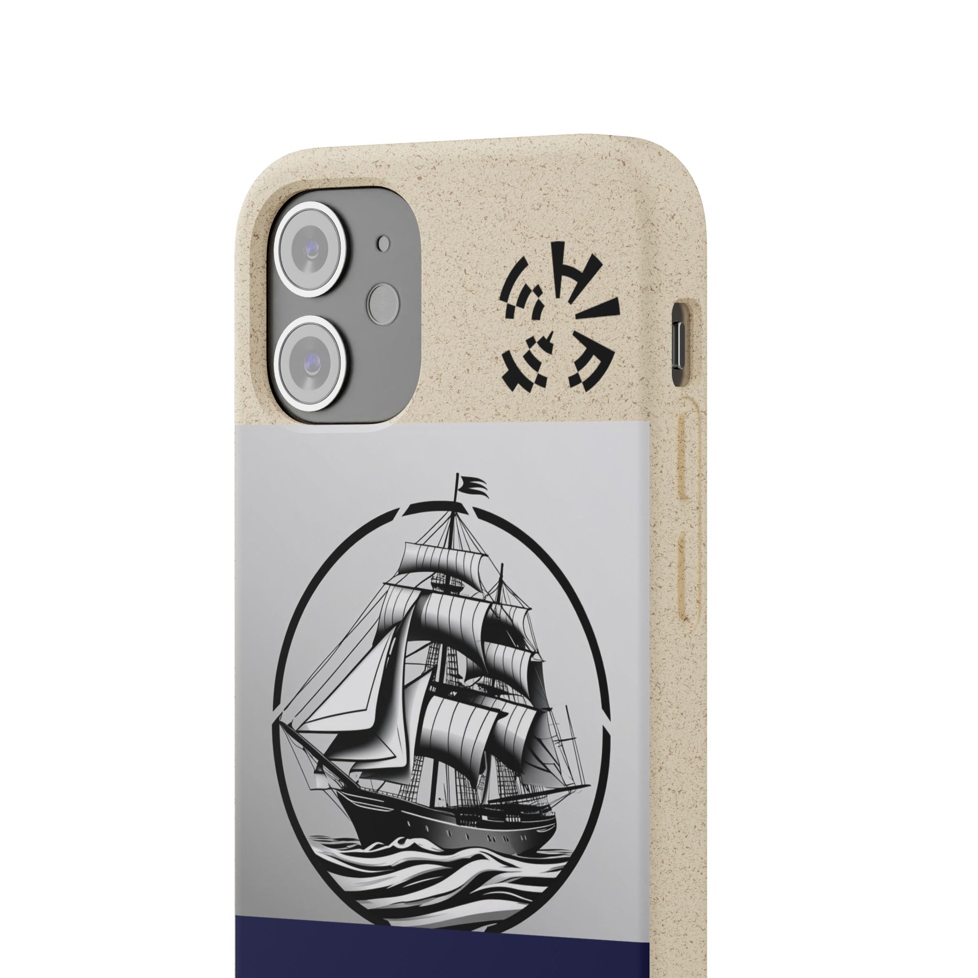 Biodegradable $SHIP Phone Case with Nautical Design - Eco-Friendly Gift for Sailors, Motivational Decor, Unique Present for Sea Lovers