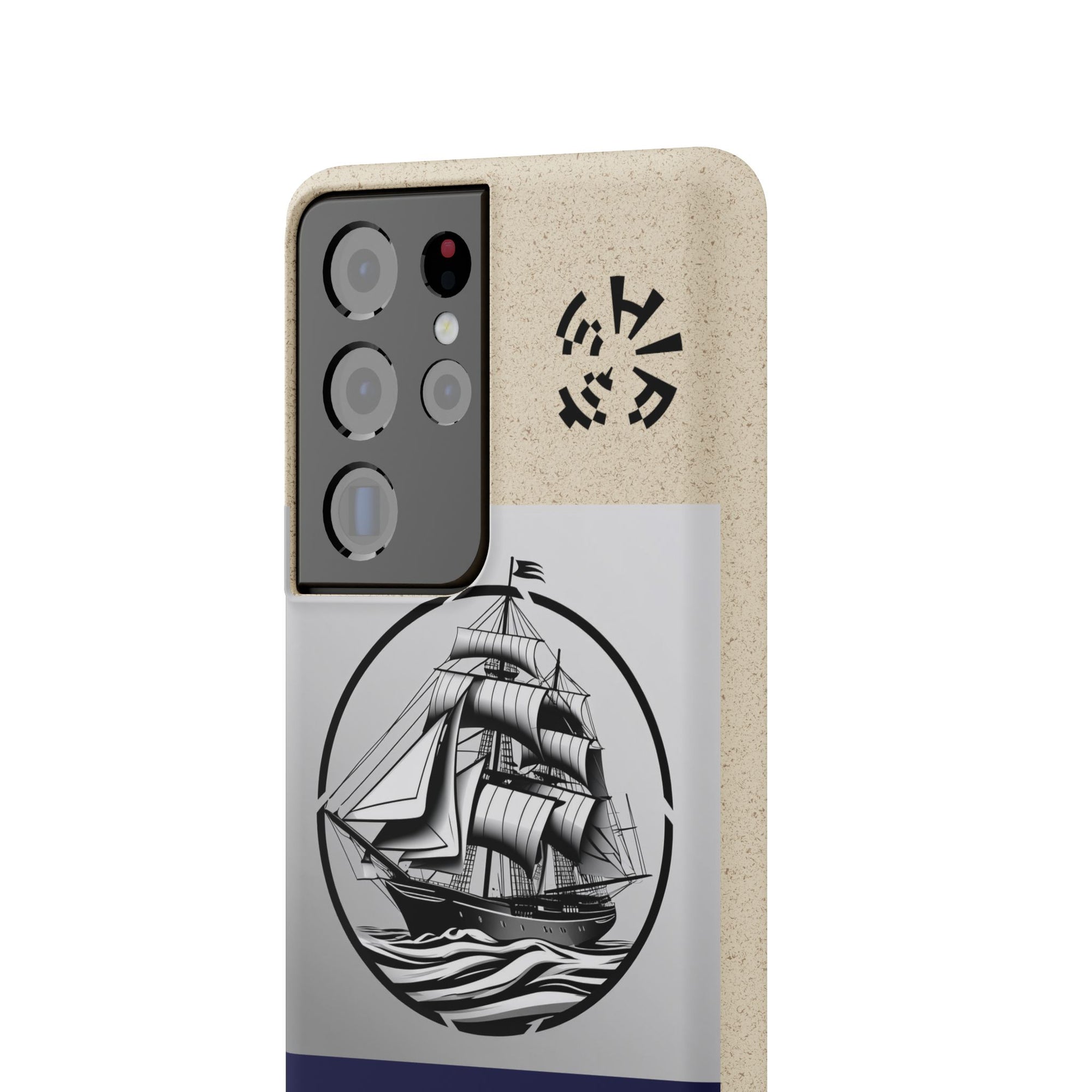 Biodegradable $SHIP Phone Case with Nautical Design - Eco-Friendly Gift for Sailors, Motivational Decor, Unique Present for Sea Lovers