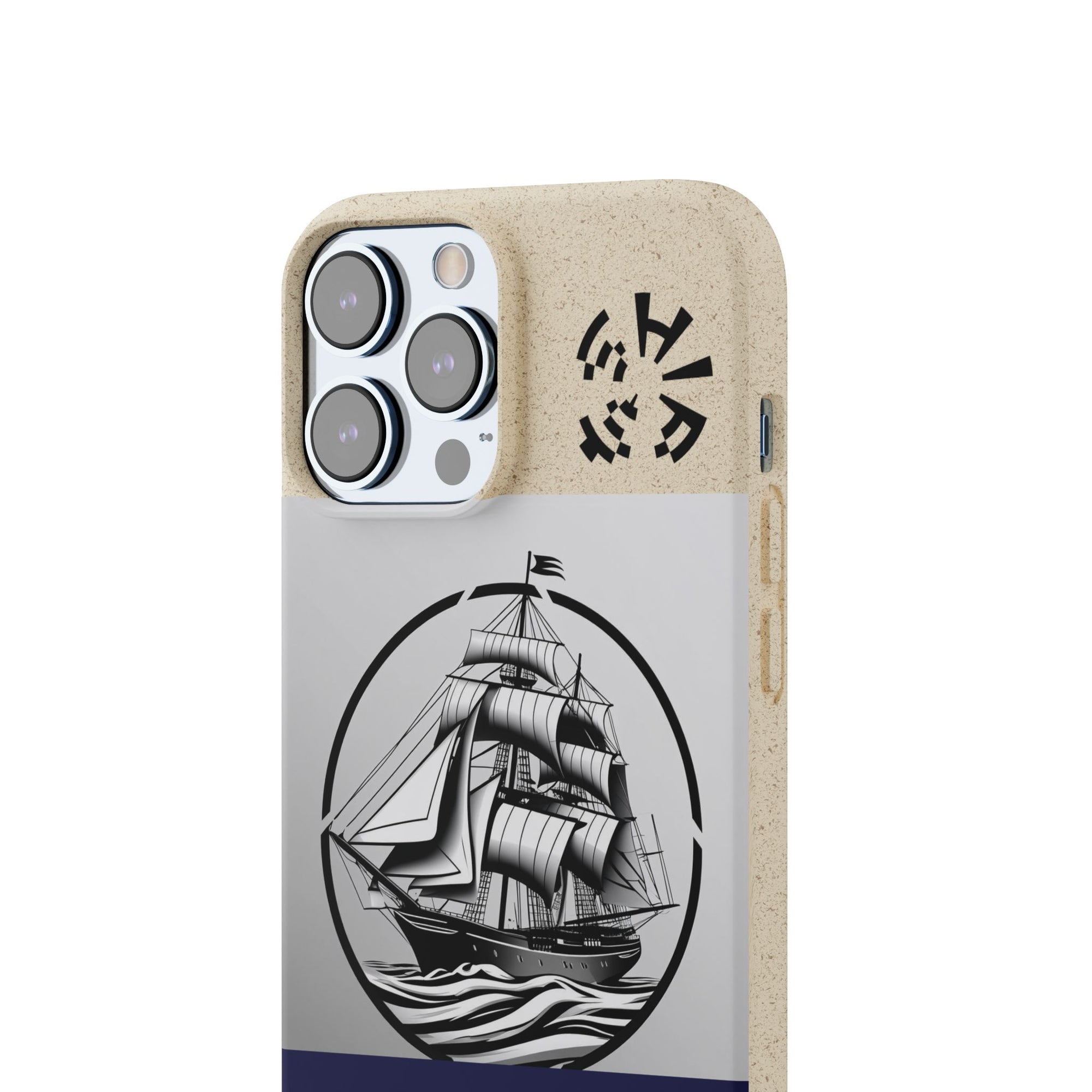 Biodegradable $SHIP Phone Case with Nautical Design - Eco-Friendly Gift for Sailors, Motivational Decor, Unique Present for Sea Lovers