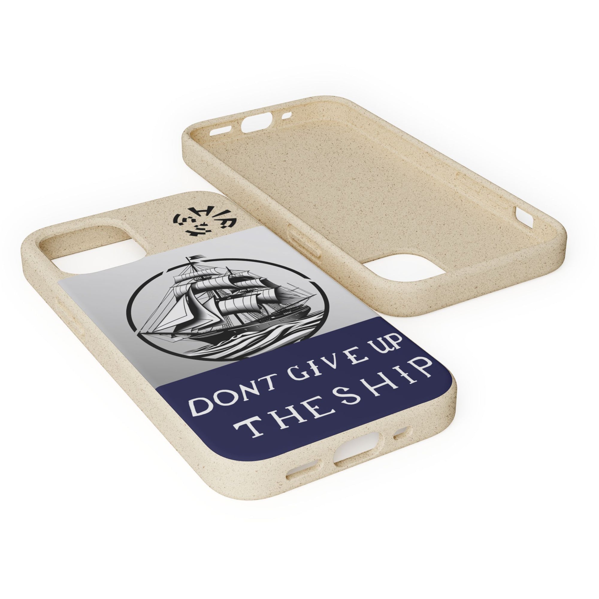 Biodegradable $SHIP Phone Case with Nautical Design - Eco-Friendly Gift for Sailors, Motivational Decor, Unique Present for Sea Lovers