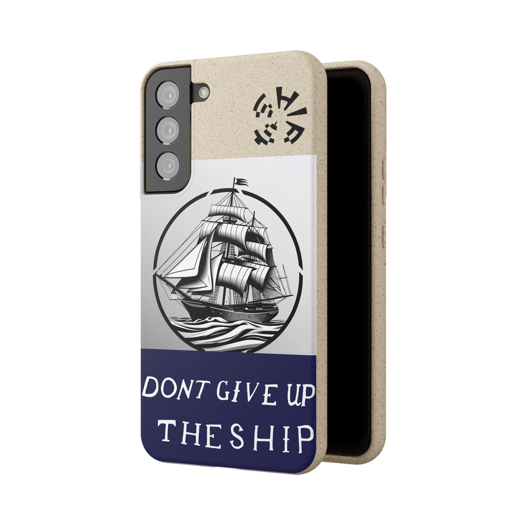 Biodegradable $SHIP Phone Case with Nautical Design - Eco-Friendly Gift for Sailors, Motivational Decor, Unique Present for Sea Lovers