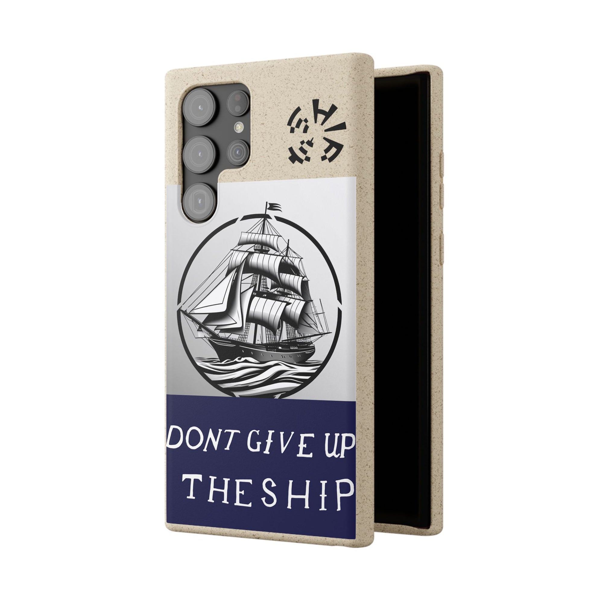Biodegradable $SHIP Phone Case with Nautical Design - Eco-Friendly Gift for Sailors, Motivational Decor, Unique Present for Sea Lovers