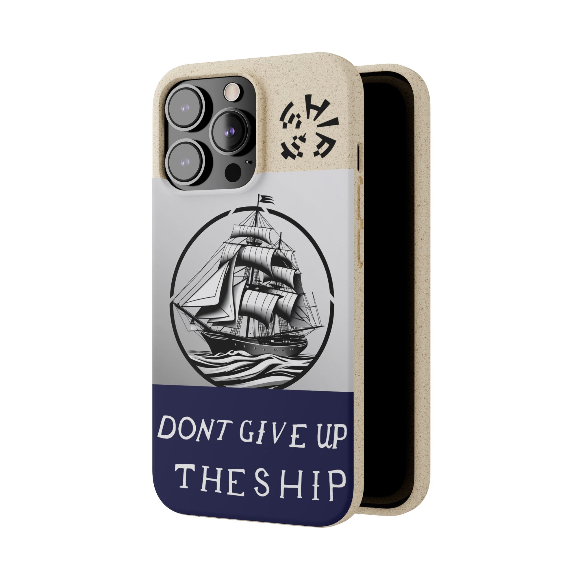 Biodegradable $SHIP Phone Case with Nautical Design - Eco-Friendly Gift for Sailors, Motivational Decor, Unique Present for Sea Lovers
