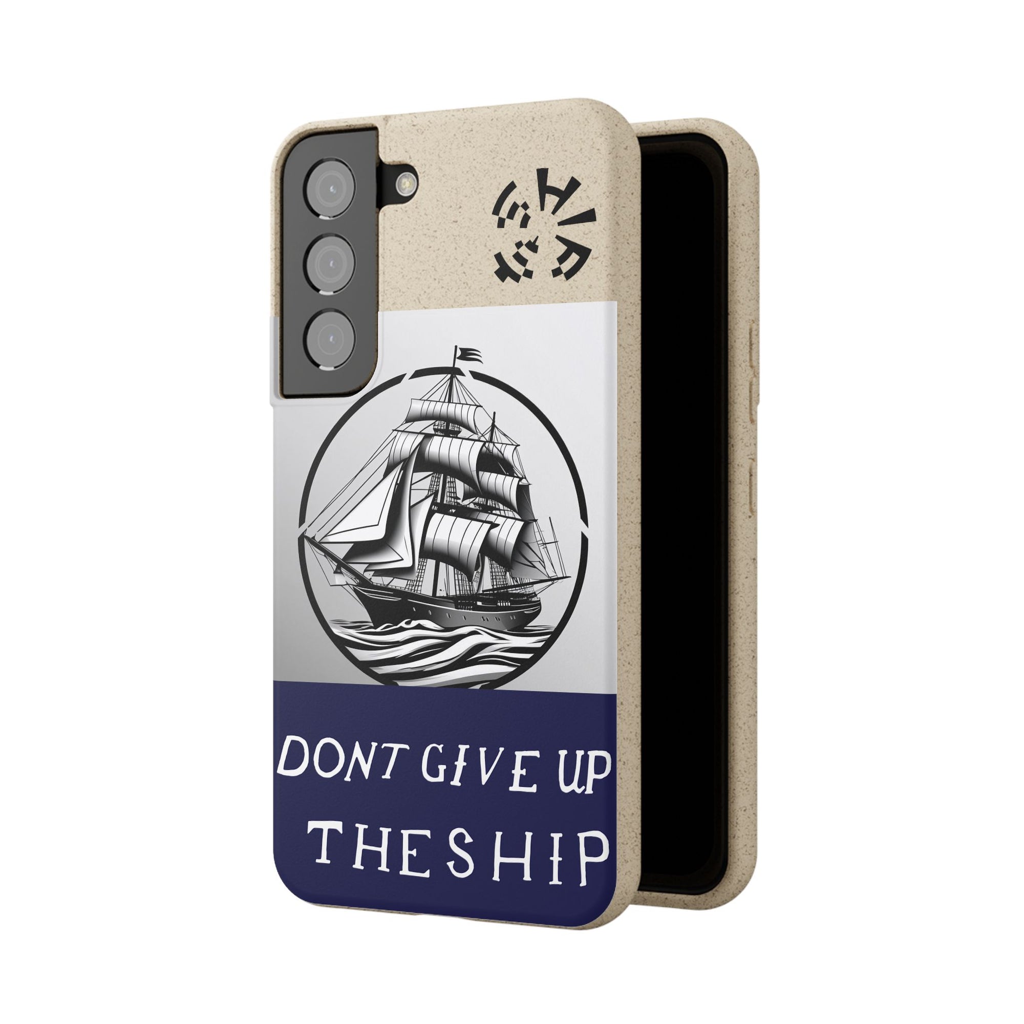 Biodegradable $SHIP Phone Case with Nautical Design - Eco-Friendly Gift for Sailors, Motivational Decor, Unique Present for Sea Lovers