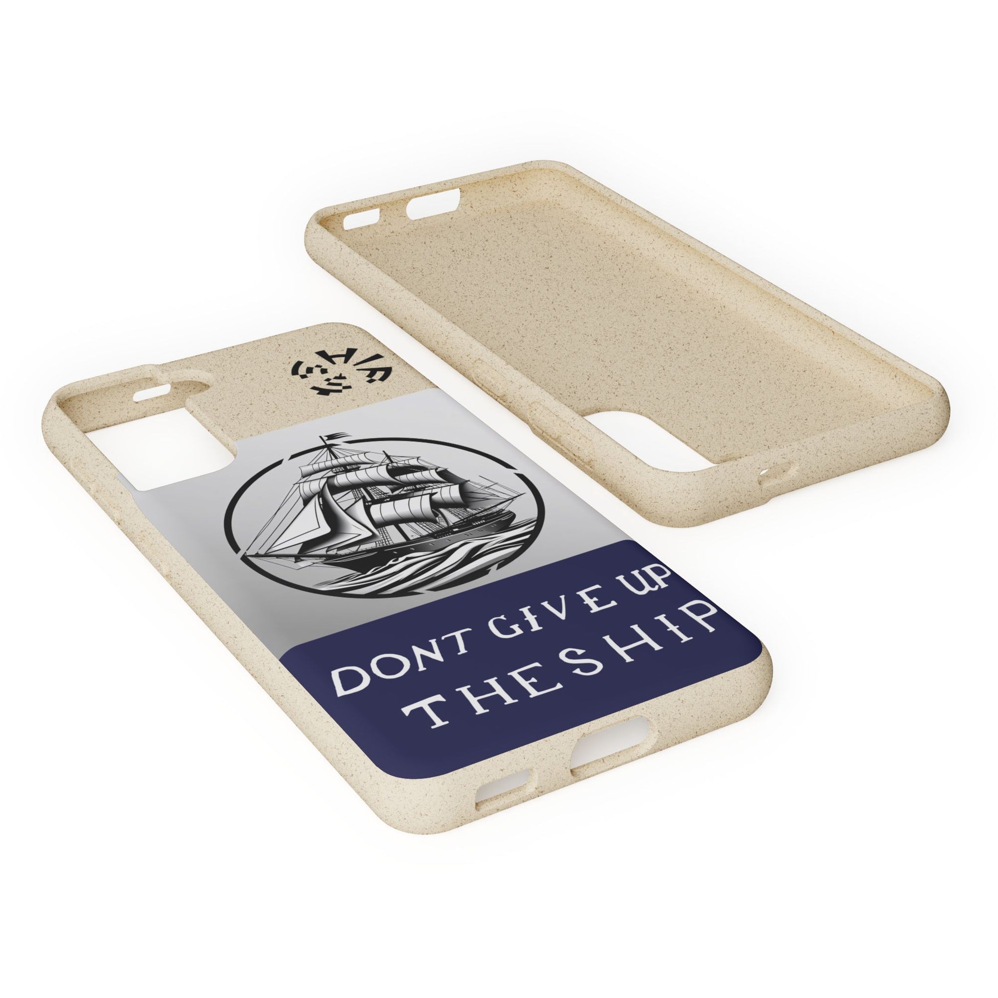 Biodegradable $SHIP Phone Case with Nautical Design - Eco-Friendly Gift for Sailors, Motivational Decor, Unique Present for Sea Lovers