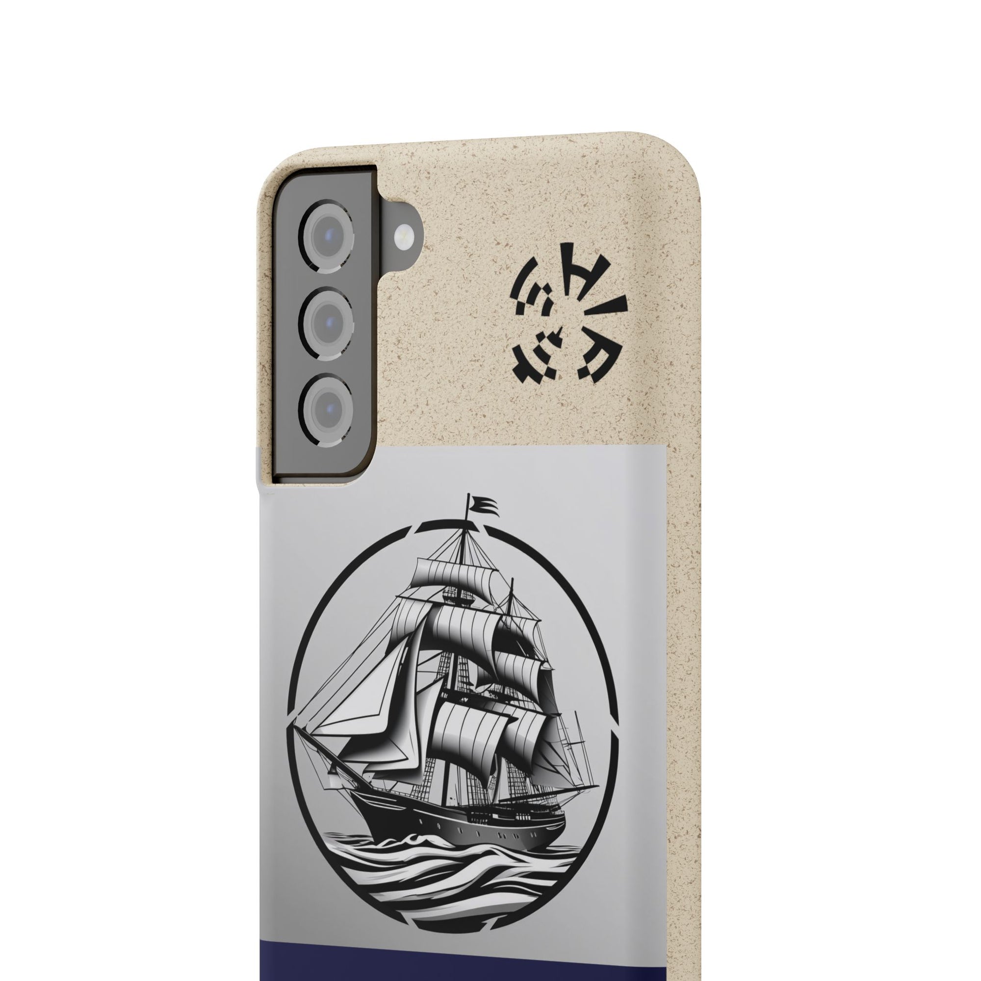 Biodegradable $SHIP Phone Case with Nautical Design - Eco-Friendly Gift for Sailors, Motivational Decor, Unique Present for Sea Lovers
