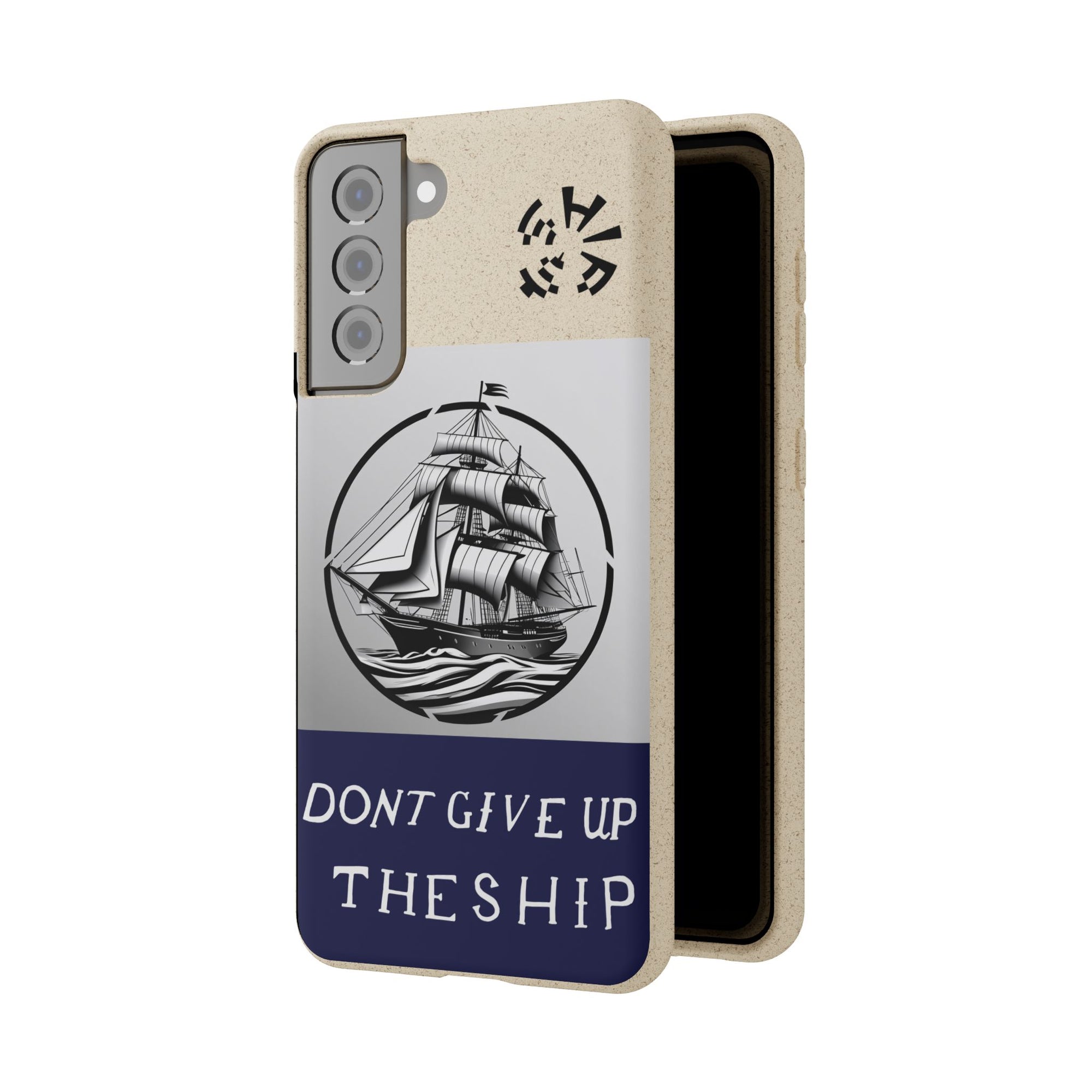 Biodegradable $SHIP Phone Case with Nautical Design - Eco-Friendly Gift for Sailors, Motivational Decor, Unique Present for Sea Lovers