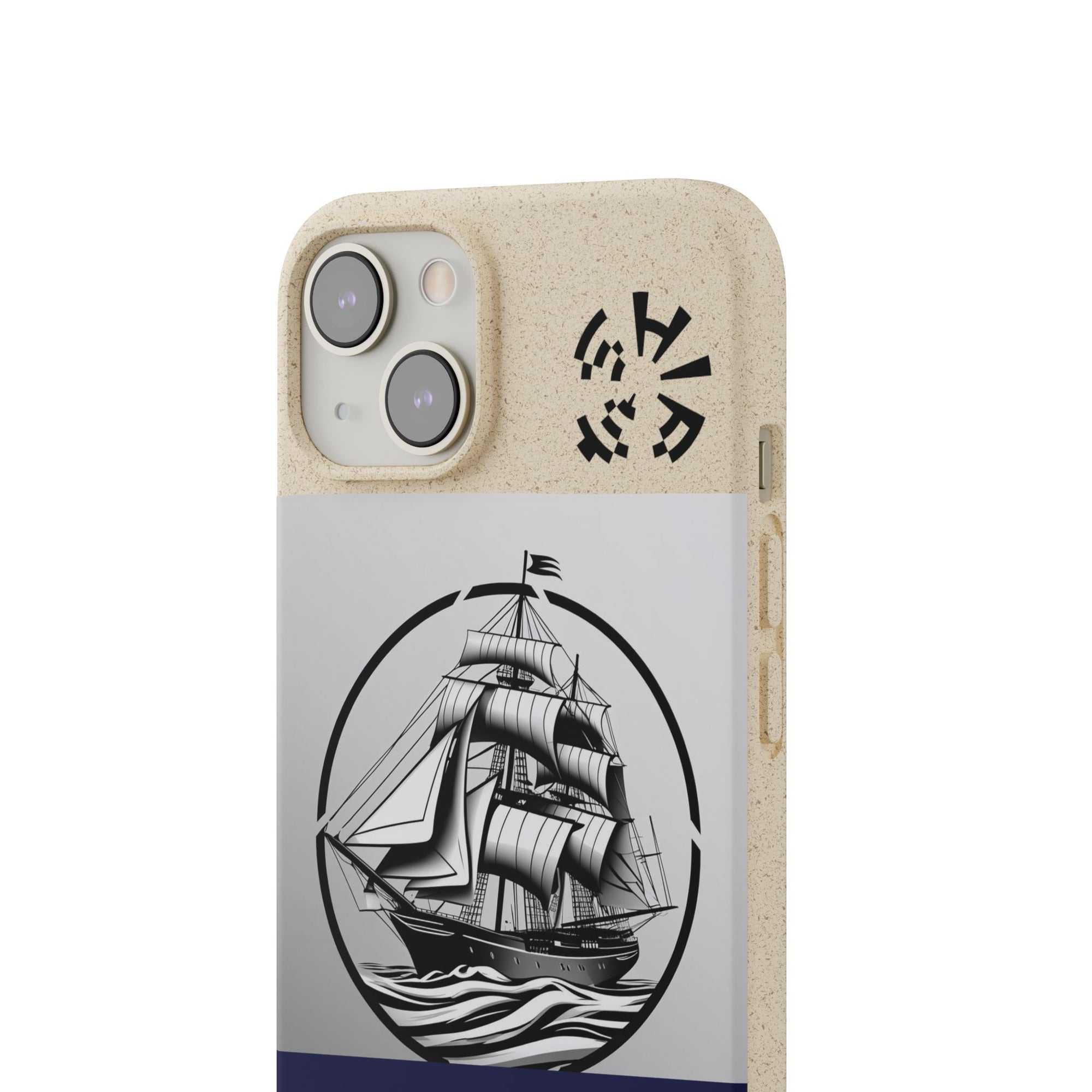 Biodegradable $SHIP Phone Case with Nautical Design - Eco-Friendly Gift for Sailors, Motivational Decor, Unique Present for Sea Lovers