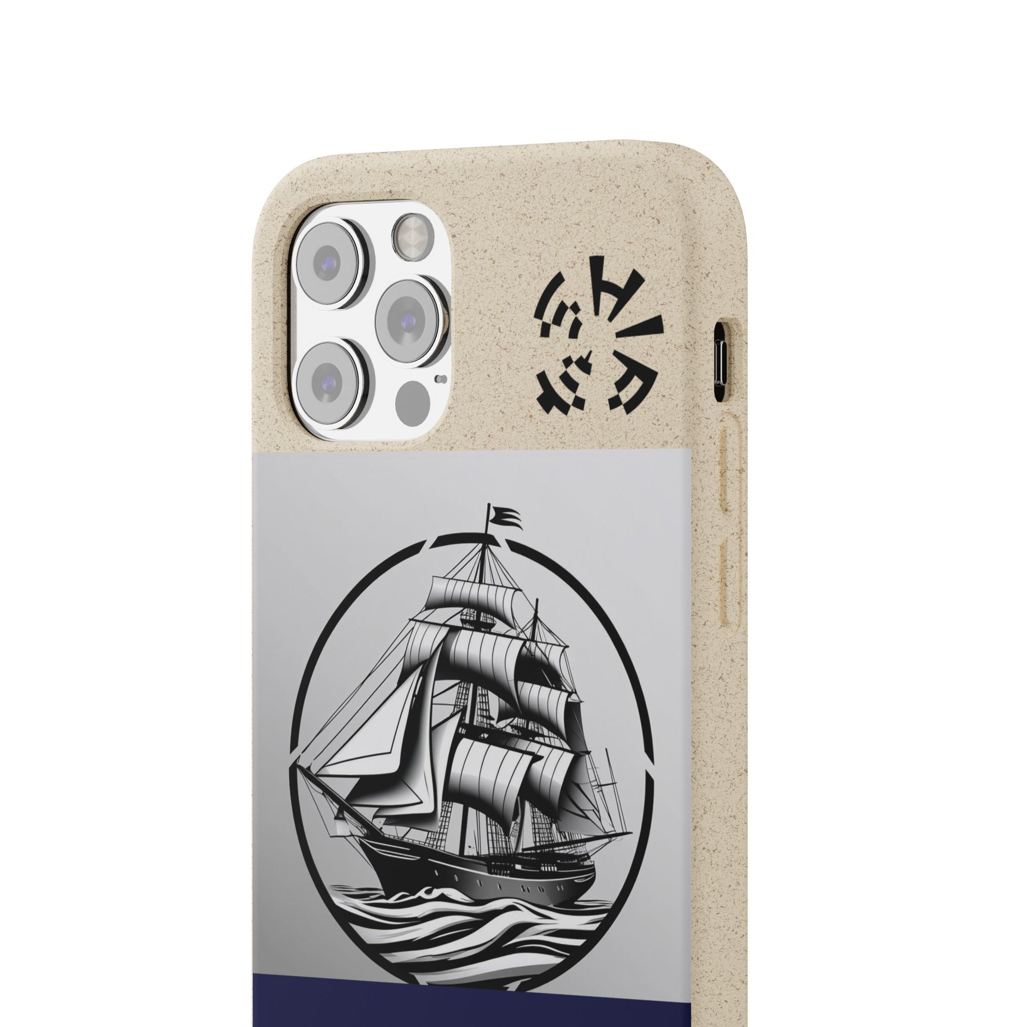 Biodegradable $SHIP Phone Case with Nautical Design - Eco-Friendly Gift for Sailors, Motivational Decor, Unique Present for Sea Lovers