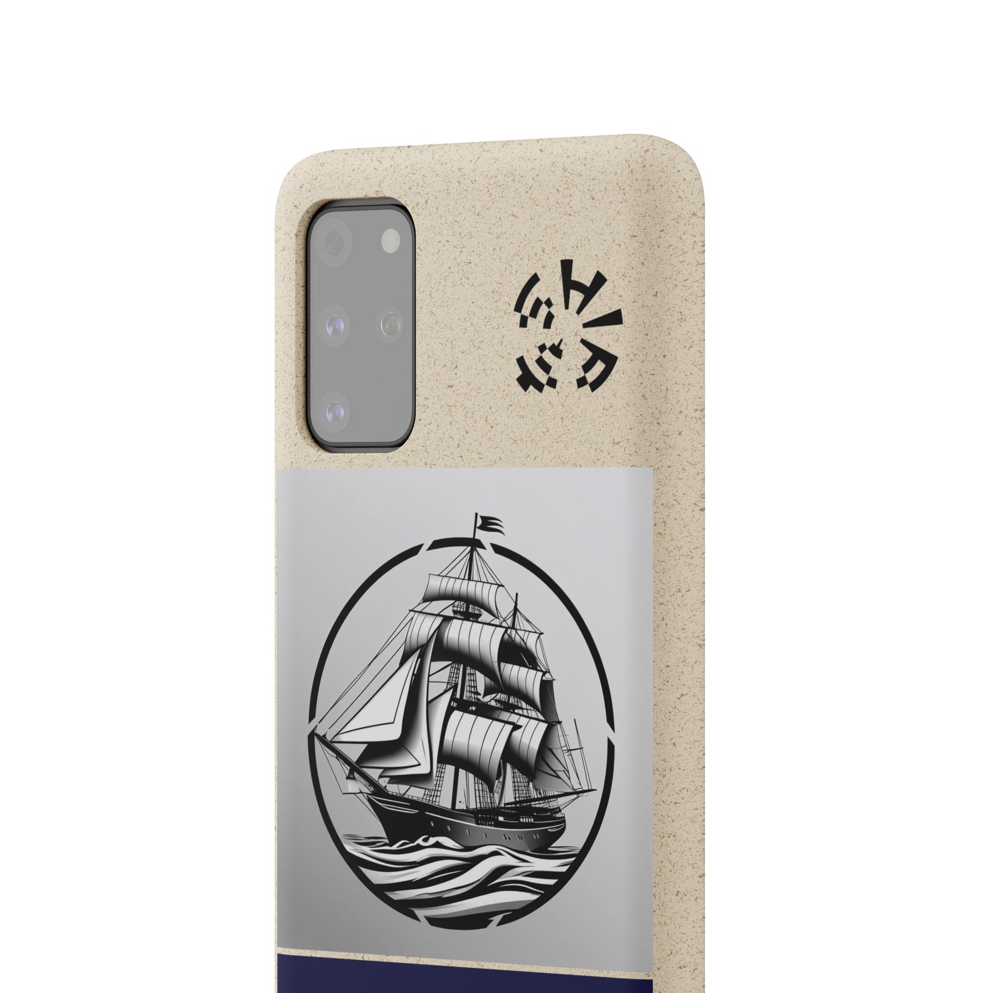 Biodegradable $SHIP Phone Case with Nautical Design - Eco-Friendly Gift for Sailors, Motivational Decor, Unique Present for Sea Lovers
