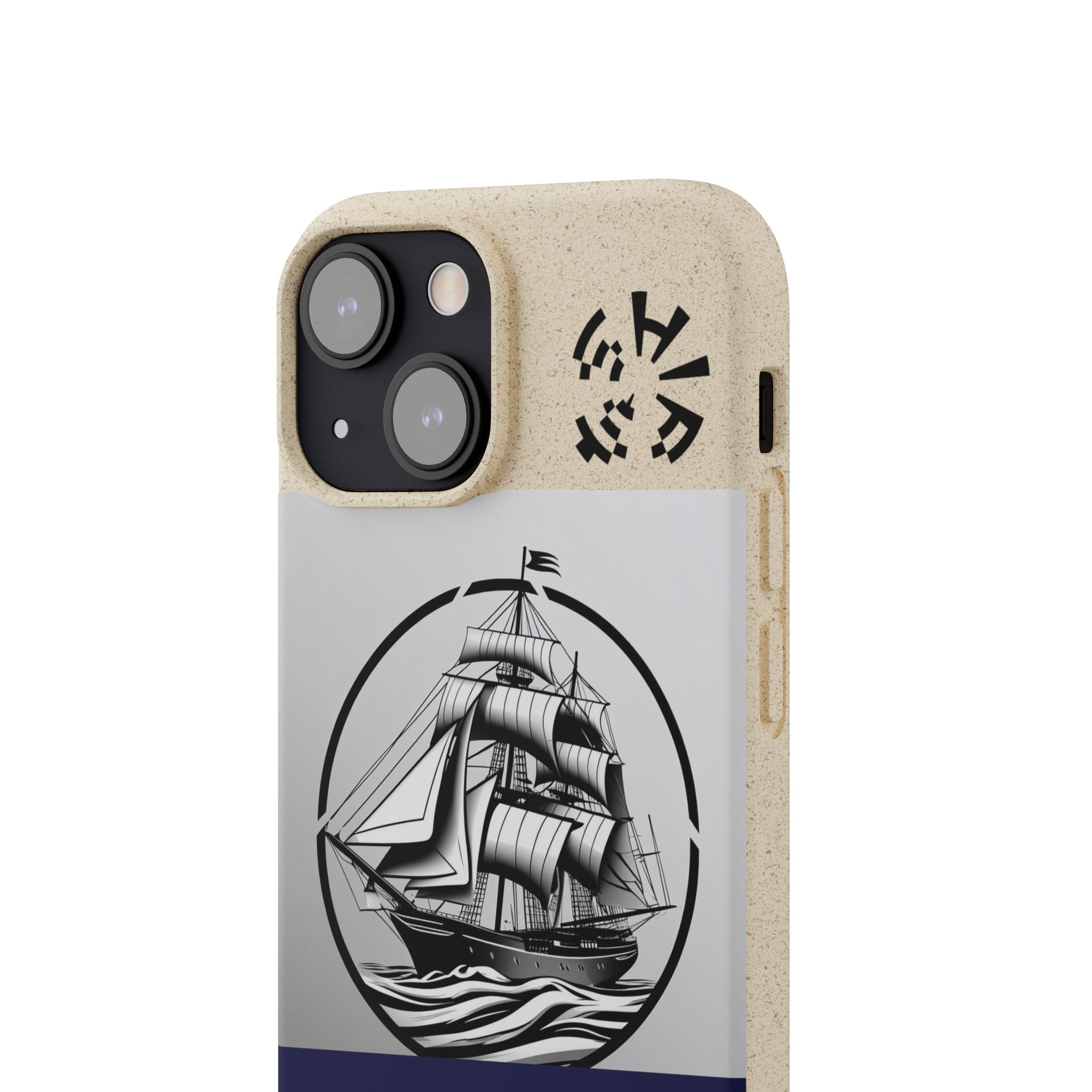 Biodegradable $SHIP Phone Case with Nautical Design - Eco-Friendly Gift for Sailors, Motivational Decor, Unique Present for Sea Lovers