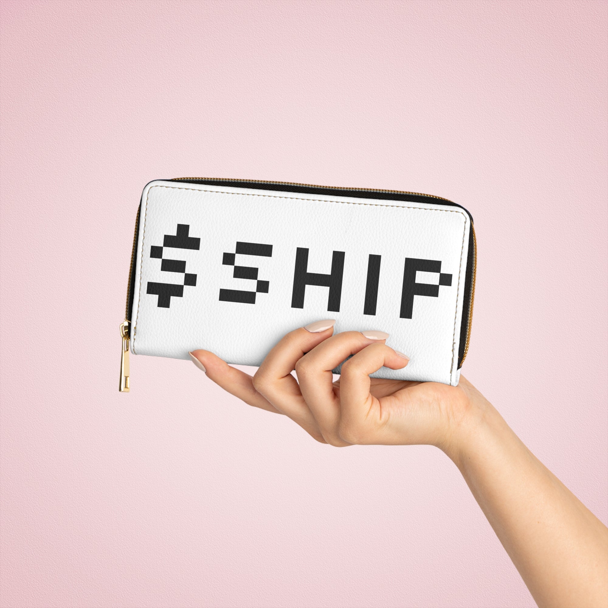 $SHIP Zipper Vegan Wallet