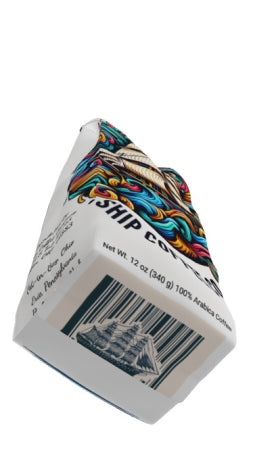 Bag of Premium Roasted Ship Coffee Co 12 oz