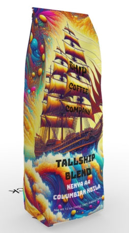 Bag of Premium Roasted Ship Coffee Co 12 oz